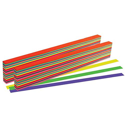Hygloss 1,000 Paper Weaving Strips - ¾-Inch x 16-Inch - Kids Arts and Crafts, Classroom Activities - Learn to Weave - 10 Assorted Colors, 1000 Strips