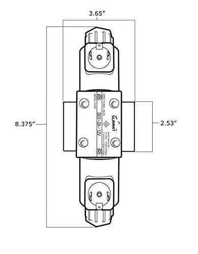 Summit Hydraulics Universal Hydraulic Third Function Valve Kit w/Joystick Handle, 15 GPM, 3/8" ISO 7241-B Couplers - size: 3/8" Body ISO 7241-B couplers