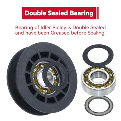 GELASKA 2 Pack 587973001 Pulley with 587969201 Pulley for Husqvarna LC221A - color: A24 2x587973001+1x587969201