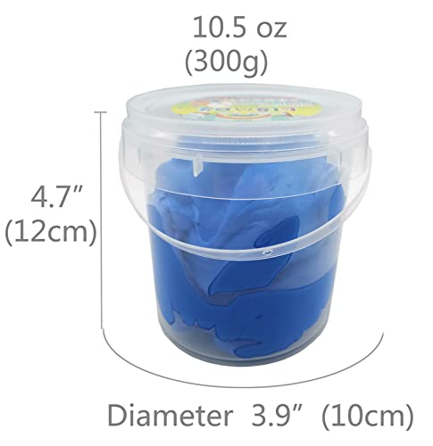 Air Dry Modeling Clay 10.5 oz Ultra Light Magic Clay DIY Moulding Dough Primary Colors for Kids Art Craft Kit (Dark Blue) - color: Dark Blue