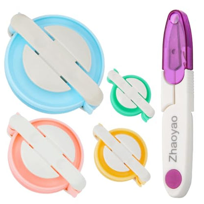 Zhaoyao Pompom Makers 4 Size Pom Poms Maker Tool Set - color: Pompom Makers with Cutter Scissors