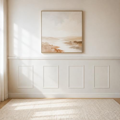 Pre-Cut Paintable Wall Molding Kit, 3 Set Accent Wall Panels (16"x 24") - size: 16"x 24"