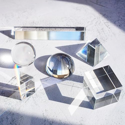 6 Pack K9 Optical Crystal Photography Prism Set for Creative Photography