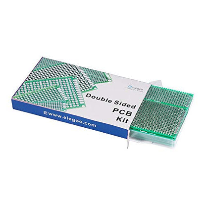 ELEGOO 32Pcs Double Sided PCB Board Prototype Kit for DIY Soldering