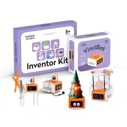 Vincibot Coding Robot with Inventor Kit for Kids 8-12