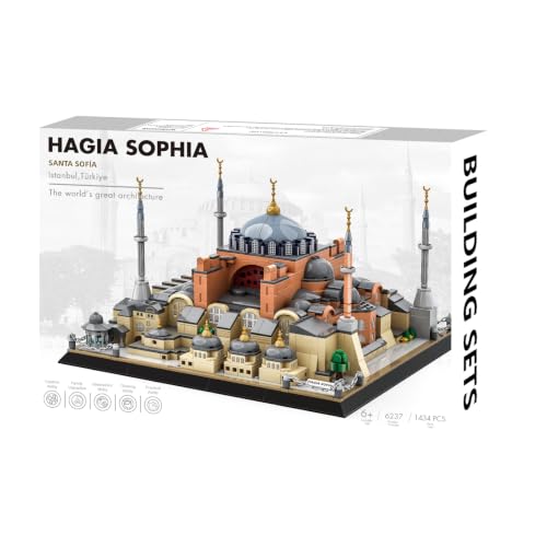 Hagia Sophia Cathedral Building Block Toy Landmark Architecture Model Kit for Adults Teens and Collectors Display Gift Set - style: Hagia Sophia Cathedral