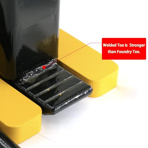2 Set Hydraulic Toe Jack 10T/5T Manual Hydraulic Claw Jack 22000lbs/11000lbs Floor Jack with Rubber Pad - style: 2x10T