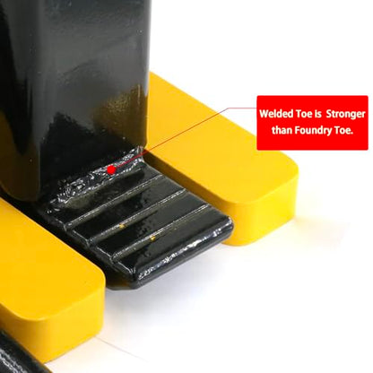 Hydraulic Toe Jack 10T/5T Manual Hydraulic Claw Jack 22000lbs/11000lbs Floor Jack with Rubber Pad and Shackles - style: 10T