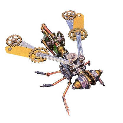 3D Metal Puzzles for Adults Teens-160+Pcs-Mechanical Bee Insect Models-3 Hours to Build-Ideal for Birthday Gifts and Decorations(Mechanical Bee B) - style: Mechanical Bee B