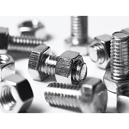 200PCS Nuts and Bolts 1/4-20 x 1/2”, 3/4”, 1”, 1-1/2”, 2”, 2-1/2”, 3” Carbon Steel Hex Bolts and Nuts Assortment Kit Hardware Screws Set (7 Different Sizes) - size: 1/4-20 (200 Pcs)