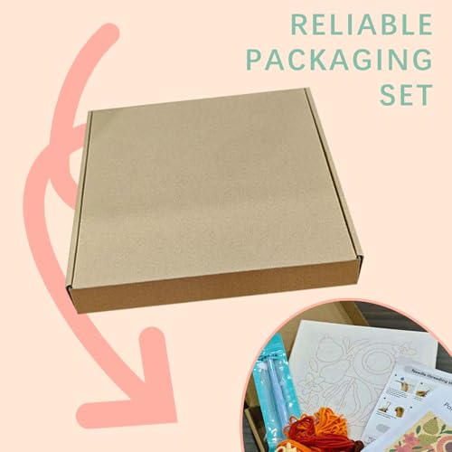 SDOYUNO Punch Needle Kit with Frame for Adults Beginners Kits 9.84 x 9.84 Inch Embroidery Starter Kits Punch Needle Kit with Cat Pattern, Threader, Yarns, Rug Punch, DIY Craft Kits (Beige) - color: beige