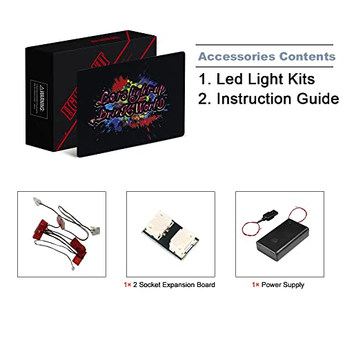 BrickBling LED Lighting Compatible with Lego Speed Champions Porsche 963 76916 Model Car; New 2023 Light kit Compatible with Lego Porsche 963; Light up Your Race Car-No Model - style: 76916 Light