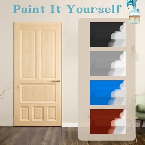 Door Jamb Frame kit with Pre-Installed Hinges & Weather Stripping, Primed Composite Door Frame Kit, Pine Wood, Assemly Required, 81.65 in x 4.57in x 1.18 in (Right Handed) - color: Pine Wood Color Right Handed