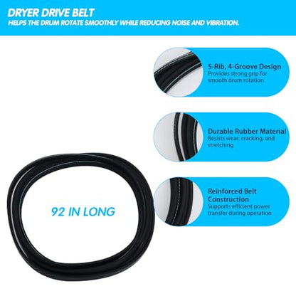 DV50K8600EV/A3 DV40J3000EW/A2 DV328AEW/XAA Dryer Repair Kit Belt Rollers