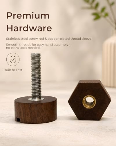 Kids Tool Set | Wooden Toy Building Blocks with Construction Tool Kit | Wood Blocks Nuts Bolts Hammer Screwdriver in a Box (32 pcs) for Boys & Girls