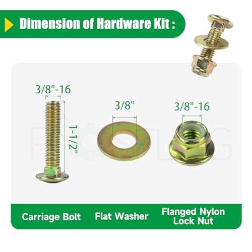 532196106 with 532196104 177968 Idler Pulley for Husqvarna 48" Deck - color: T28 196106+196104+177968