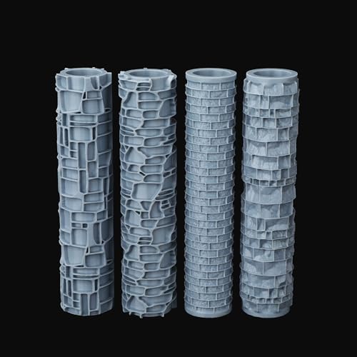 AUSPDICE DND Terrain Texture Roller Set for Dungeons and Dragons Scenarios - color: As744b Wall Paving Set