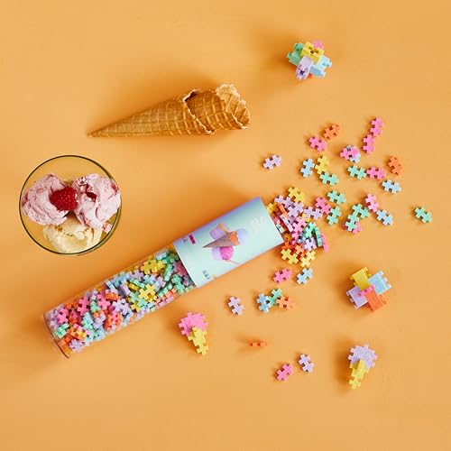 PLUS PLUS 240 Piece Gelato Mix - Mini Waffle Blocks, Classroom Must Haves - style: Gelato Mix Play Tube