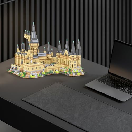 PQKIE Magic Castle Micro Mini Building Set, 2929 Pcs Magic House Model Building Toys, STEM Creative Magic World Office and Home Decor Bricks Kits, Christmas Birthday Gift for Adults Teens Kids 14+ - style: 2929 Pieces