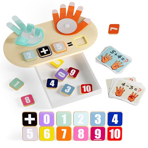 TOP BRIGHT Educational Learning Number Toy, Finger Counting Math Toys