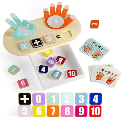 TOP BRIGHT Educational Learning Number Toy, Finger Counting Math Toys