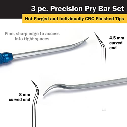 Titan Tools 85504 3-Piece Precision Pry Bar Tool Set s - style: 3-Piece Set