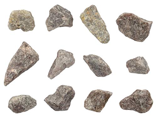 EISCO 12PK Raw Quartzite, Metamorphic Rock Specimens - Approx. 1" - Geologist Selected & Hand Processed - Great for Science Classrooms - Class Pack