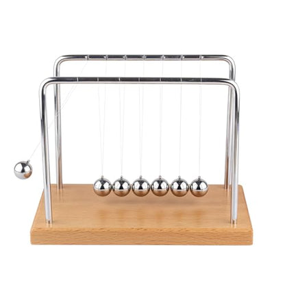 Newton's Cradle Balance Balls Fascinating Physics Gadget for Home and Office 7 Beads (7 Beads) - size: 7 Beads