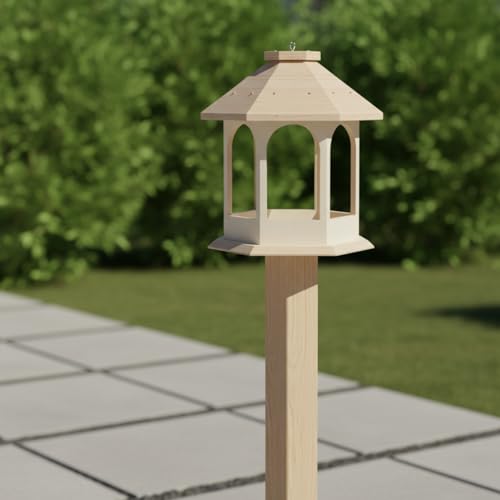 Fun Express DIY Unfinished Wood Gazebo Bird Feeders - Makes 2