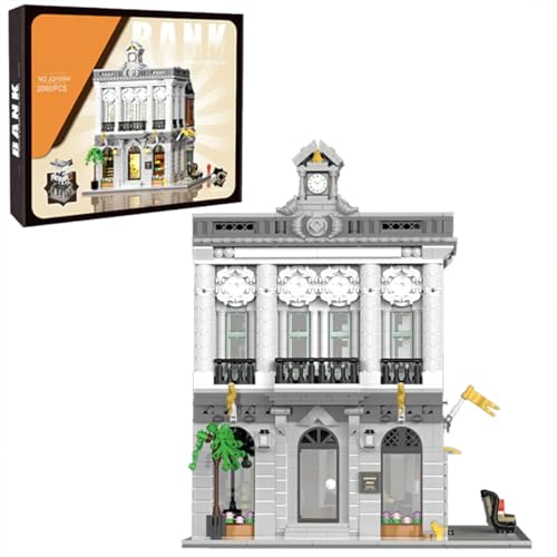 European City Bank Modern Modular Mini Building Set 2080PCS - style: Mini European City Bank