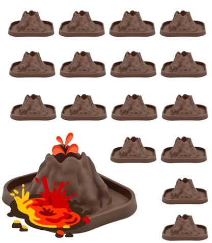 JINKEYULV 20 Pcs Volcano Science Kit - DIY Demonstration Model & Fairy Garden Decoration Valentines Classroom Gifts