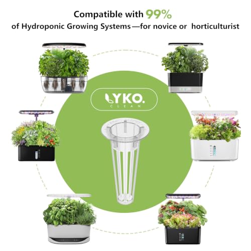 LYKOCLEAN Salad Seed Pods Kit for AeroGarden, Ahopegarden - Includes American Fast Lettuce, Paris Island cos, Buttercrunch, Spinach, Swiss Chard, Cabbage, Cauliflower, 12 pods, 400+ Seeds - color: Salad, size: 12pods