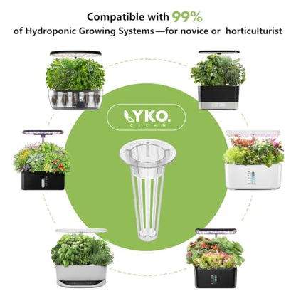LYKOCLEAN Salad Seed Pods Kit for AeroGarden, Ahopegarden - Includes American Fast Lettuce, Paris Island cos, Buttercrunch, Spinach, Swiss Chard, Cabbage, Cauliflower, 12 pods, 400+ Seeds - color: Salad, size: 12pods