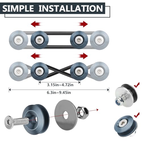 BFXM Universal Bumper Clips, Front Rear Bumper Quick Release Kit - color: Gray, size: 2set