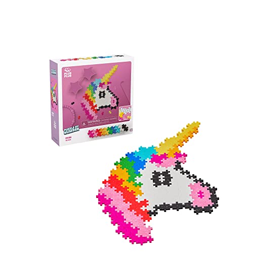 PLUS PLUS Puzzle By Number, Unicorn - 250 Piece Building Set - style: Unicorn