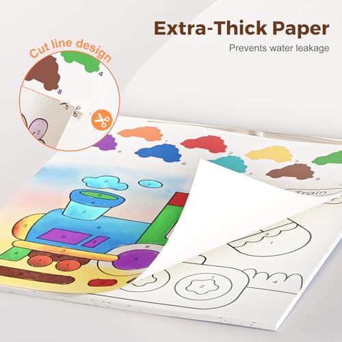 Jar Melo Paint with Water Books for Toddlers, Transportation - style: Transportation