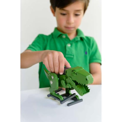 4M Tyrannosaurus Rex Robot Building Kit for Kids Ages 8-12 – Motorized Walking T-Rex with Moving Jaw, Blinking Eyes, Animated Forearms, Gear-Driven STEM Engineering Toy Gift