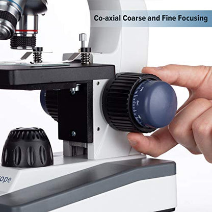 AmScope M150C-SP14-WM 1000X Portable Microscope with Slide Preparation