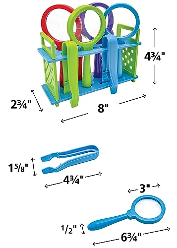 Teacher Created Resources Up-Close Science: Magnifying Glasses & Tweezers Activity Set (TCR20368) - style: Magnifying Glasses & Tweezers Activity Set
