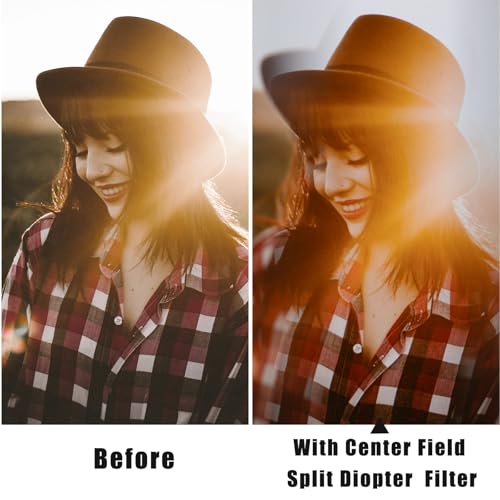 GREEN.L 67mm Center Field Split Diopter Effect Filter - size: 67mm