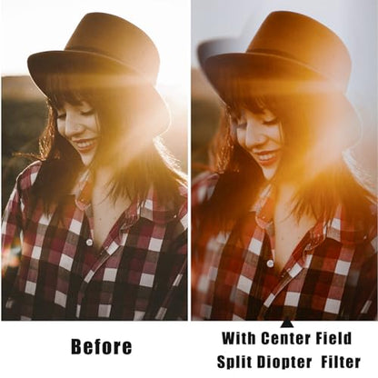 GREEN.L 67mm Center Field Split Diopter Effect Filter - size: 67mm