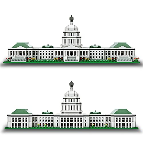 SEMKY Micro Mini Blocks United States Capitol Famous Landmark Model Set,(2888Pieces) -Building and Architecture Toys Gifts for Kid and Adult