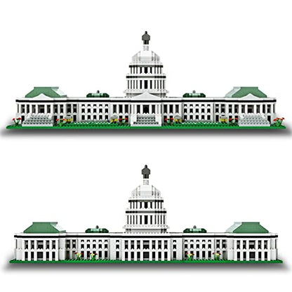 SEMKY Micro Mini Blocks United States Capitol Famous Landmark Model Set,(2888Pieces) -Building and Architecture Toys Gifts for Kid and Adult