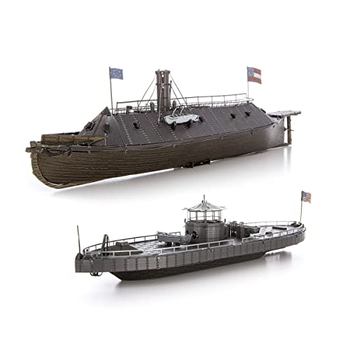 Metal Earth Fascinations Premium Series Monitor & Merrimack 3D Metal Model Kit