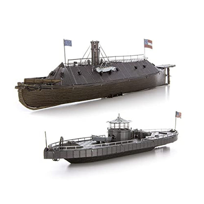 Metal Earth Fascinations Premium Series Monitor & Merrimack 3D Metal Model Kit