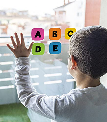 Carson Dellosa 26-Piece Dry Erase Alphabet Edu-Clings Set, 3.5" Silicone abc Letter Manipulatives, Kindergarten and Preschool Learning Activities and Phonics Games - style: Alphabet