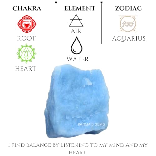Crystals, Rocks, Jade, Crystals and Healing Stones, Witchcraft Supplies, Healing Crystals, Stones, Healing Stones, Rock Collection, Agate, Raw Stones (Angelite, 2 Pcs) - color: Angelite