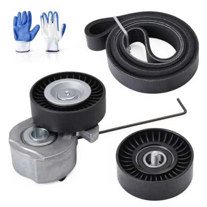 Serpentine Belt Tensioner Idler Pulley Kit #38495 36367 90K-38495 - size: 2007-2015 for XC60/XC90/S80