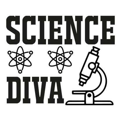 SEC Apparel Science Iron On Patches Decals Transfers Applique Letters for t Shirts Fabric Clothing | (Science-Diva) - style: Science-diva