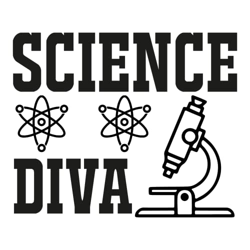 SEC Apparel Science Iron On Patches Decals Transfers Applique Letters for t Shirts Fabric Clothing | (Science-Diva) - style: Science-diva